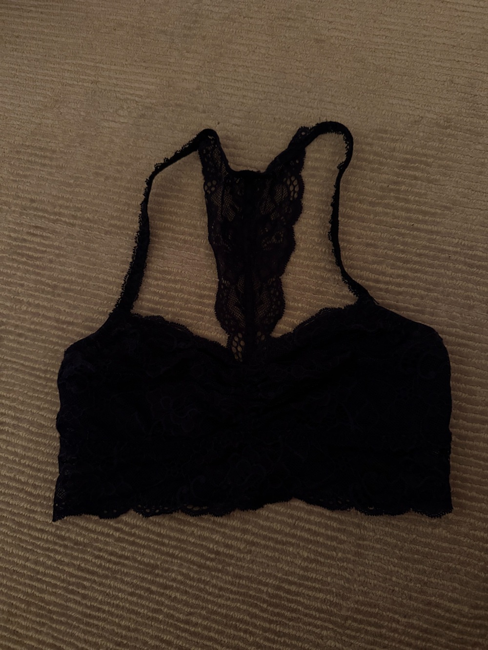 Navy Lace Racerback Bralette - Women Intimates